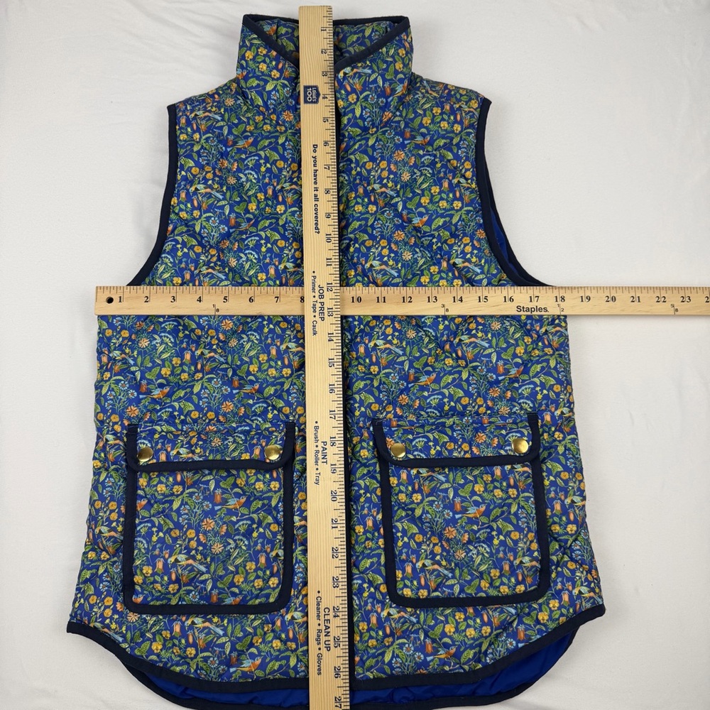 J.Crew x Liberty of London Catesby Floral Excursion Vest Quilted Puffer Small - Picture 12 of 14